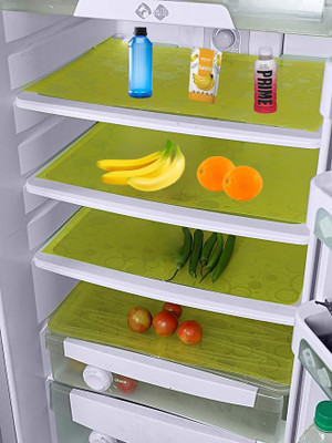 KUBER INDUSTRIES Fridge Mat(Width: 48 cm, Yellow)