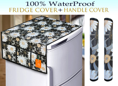 RELOOK INDUSTRIES Refrigerator  Cover(Width: 99 cm, Black)