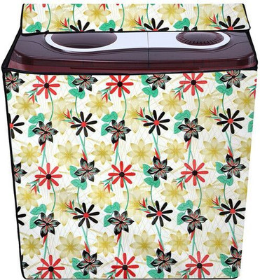 Decorly Furnishings Semi-Automatic Washing Machine  Cover(Width: 80 cm, Multicolor)