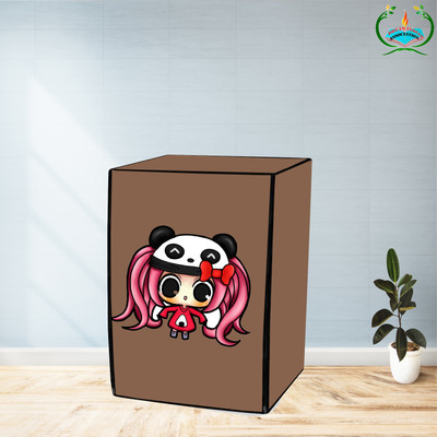 DREAMINDIANASSOCIATION Front Loading Washing Machine  Cover(Width: 66 cm, Beige)