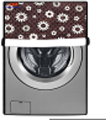 JM Homefurnishings Front Loading Washing Machine  Cover(Width: 63 cm, Gray, White)