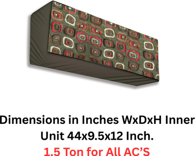 Sahaj Creation Air Conditioner  Cover(Width: 111 cm, Green, Red)