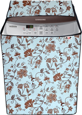 AAVYA UNIQUE FASHION Top Loading Washing Machine  Cover(Width: 63.7 cm, White,Brown)