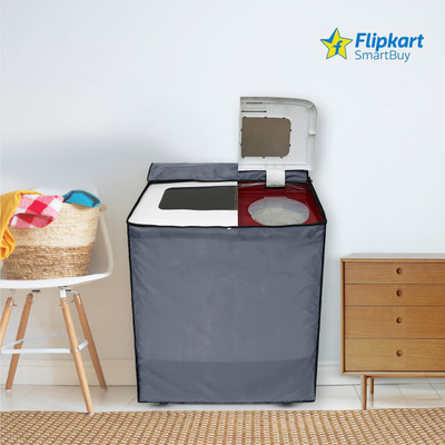 Flipkart SmartBuy Semi-Automatic Washing Machine  Cover(Width: 80 cm, Grey)