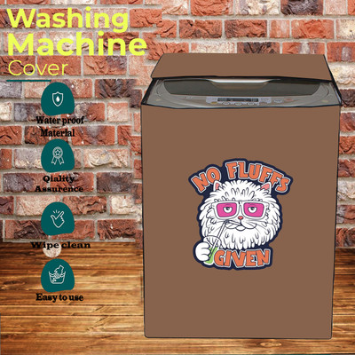 KVAR Top Loading Washing Machine  Cover(Width: 54 cm, Beige)