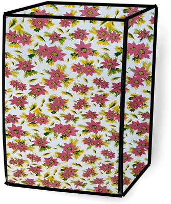 JM Homefurnishings Front Loading Washing Machine  Cover(Width: 60 cm, Brown, White)
