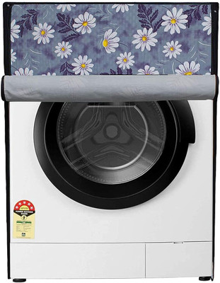 aradhya traders Front Loading Washing Machine  Cover(Width: 51 cm, Blue Flower 6kg to 8 kg Waterproof)