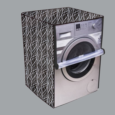 Nitasha Front Loading Washing Machine  Cover(Width: 60 cm, White, Black)