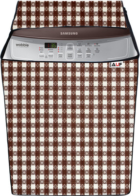 AAVYA UNIQUE FASHION Top Loading Washing Machine  Cover(Width: 63.7 cm, Brown,White)