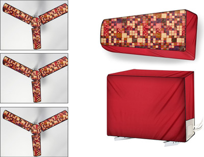 Stylista Air Conditioner  Cover(Width: 114.3 cm, Abstract Brown)