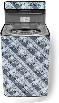 JM Homefurnishings Top Loading Washing Machine  Cover(Width: 51 cm, Gray, White)