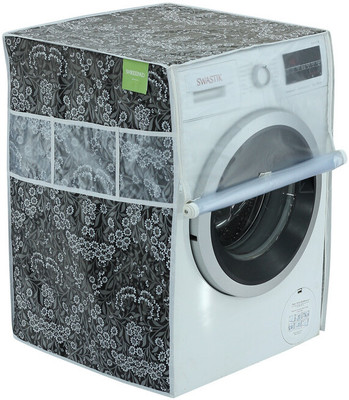 Fab Genie Front Loading Washing Machine  Cover(Width: 60 cm, Black)