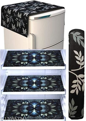 RichBox Refrigerator  Cover(Width: 54 cm, Black)
