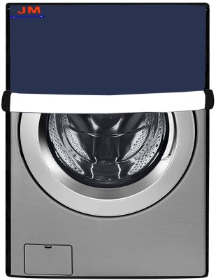 JM Homefurnishings Front Loading Washing Machine  Cover(Width: 62 cm, Blue, plain)