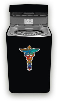 Hizing Top Loading Washing Machine  Cover(Width: 64 cm, Black, Blue)