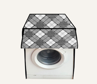 GURU-ISHMA Front Loading Washing Machine  Cover(Width: 60.96 cm, Grey, Black)