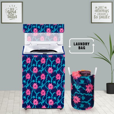 E-Retailer Top Loading Washing Machine  Cover(Width: 58 cm, Pink, Blue)