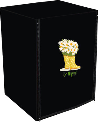 Adira Front Loading Washing Machine  Cover(Width: 72 cm, Black, Green)