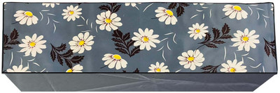 Visutra Air Conditioner  Cover(Width: 101 cm, Grey with White Floral Print)