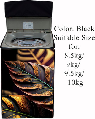Declooms Top Loading Washing Machine  Cover(Width: 64 cm, Black)