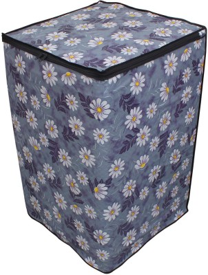aradhya traders Top Loading Washing Machine  Cover(Width: 59 cm, Blue Flower 6kg to 8kg Waterproof)