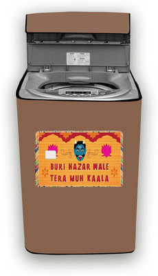 Hizing Top Loading Washing Machine  Cover(Width: 67 cm, Beige, Orange)