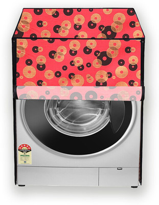 Hizing Front Loading Washing Machine  Cover(Width: 64 cm, Red, White)