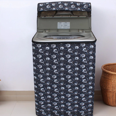 REVEXO Top Loading Washing Machine  Cover(Width: 58.42 cm, White, Grey)