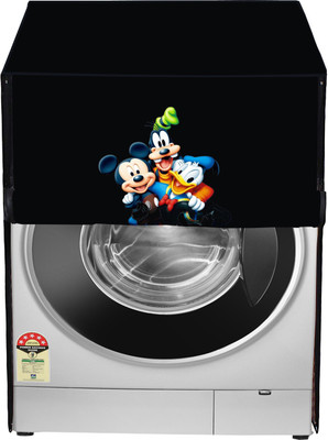 DREAMINDIANASSOCIATION Front Loading Washing Machine  Cover(Width: 55 cm, Black)