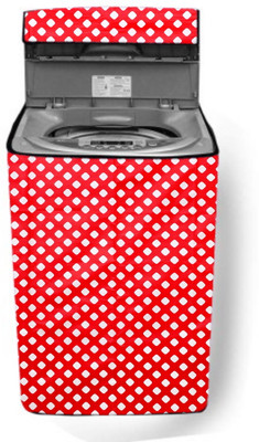 Nitasha Top Loading Washing Machine  Cover(Width: 61 cm, Red, White)