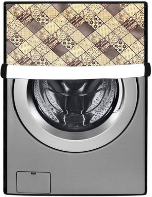 SAVEIT Front Loading Washing Machine  Cover(Width: 61 cm, Yellow, Brown)