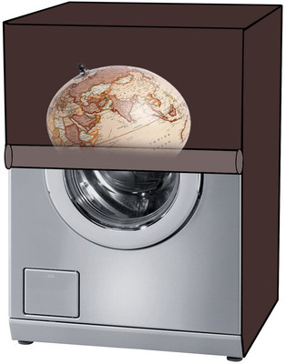 KVAR Front Loading Washing Machine  Cover(Width: 61 cm, Brown)