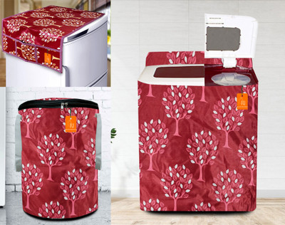 RELOOK INDUSTRIES Semi-Automatic Washing Machine  Cover(Width: 79 cm, Maroon)