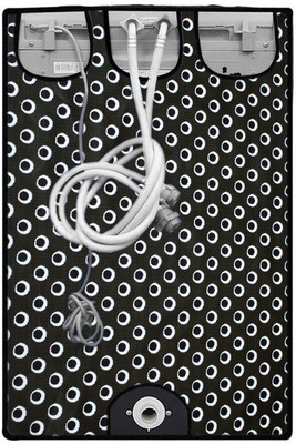 Nitasha Front Loading Washing Machine  Cover(Width: 61 cm, Grey, White, Green)