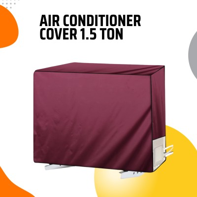 MW PRINTS Air Conditioner  Cover(Width: 88.9 cm, Maroon)