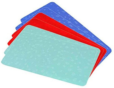 KUBER INDUSTRIES Fridge Mat(Width: 48 cm, Blue, Green, Red)