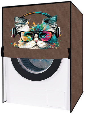 Delideal Front Loading Washing Machine  Cover(Width: 69 cm, Beige)