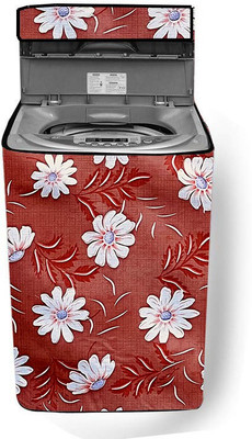 JM Homefurnishings Top Loading Washing Machine  Cover(Width: 65 cm, Brown, White)