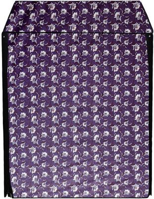 AAVYA UNIQUE FASHION Front Loading Washing Machine  Cover(Width: 61 cm, Purple, White)