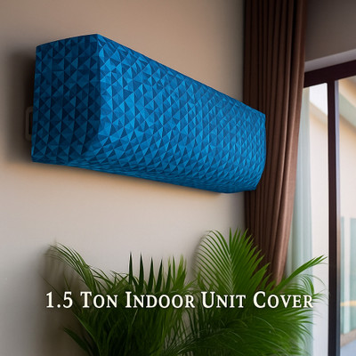 Declooms Air Conditioner  Cover(Width: 102 cm, Navy Blue)
