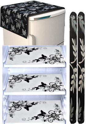 RichBox Refrigerator  Cover(Width: 54 cm, Black)