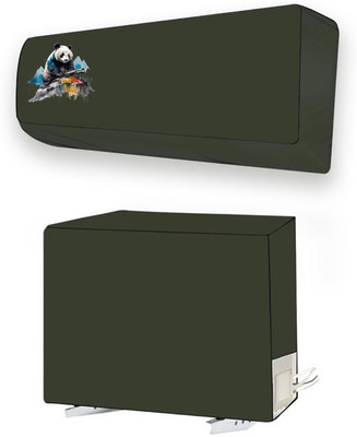 ME AND ME Air Conditioner  Cover(Width: 127.9 cm, Green)