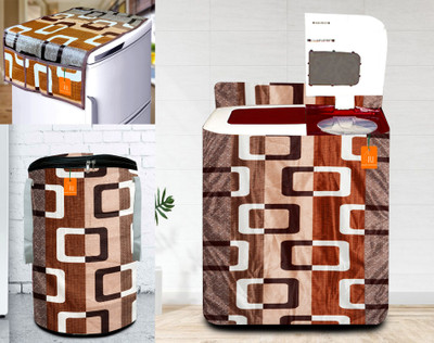 RELOOK INDUSTRIES Semi-Automatic Washing Machine  Cover(Width: 79 cm, Brown)