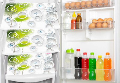 REVEXO Fridge Mat(Width: 32 cm, Multicolor)