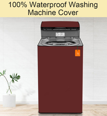 RELOOK INDUSTRIES Top Loading Washing Machine  Cover(Width: 58 cm, Maroon)
