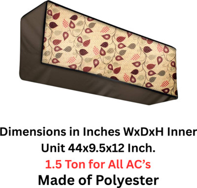 SBJCollections Air Conditioner  Cover(Width: 111 cm, Brown::White)