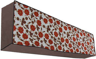 Aadvay and Advika Air Conditioner  Cover(Width: 111.76 cm, Pink, Brown)