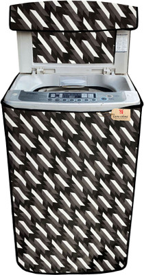GURU-ISHMA Top Loading Washing Machine  Cover(Width: 58.24 cm, Black, White)