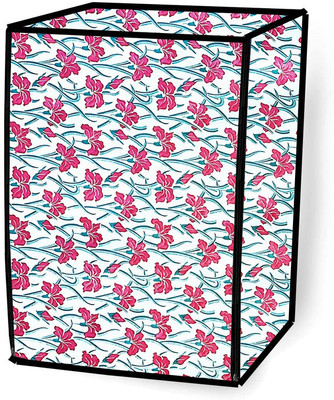 JM Homefurnishings Front Loading Washing Machine  Cover(Width: 70 cm, Pink, Green)