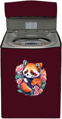 Delideal Top Loading Washing Machine  Cover(Width: 77 cm, Maroon)
